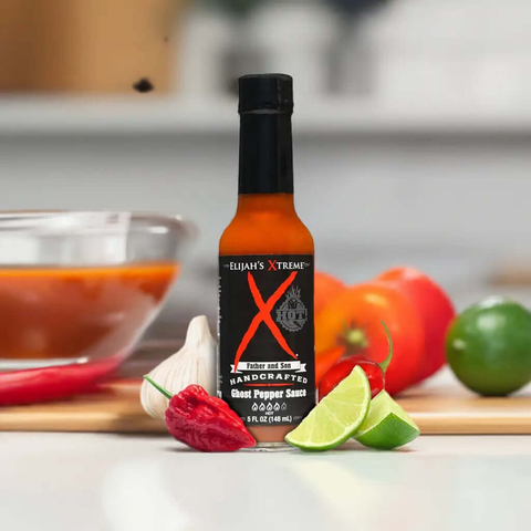 Elijah's Xtreme Ghost Pepper Hot Sauce - Extra scharf & intensiv, 148ml