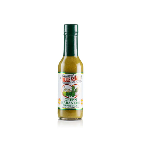 Marie Sharp's Green Habanero Pepper Sauce, 148ml, scharfe grüne Habanero-Sauce mit Kräutern und Zitrusnote.