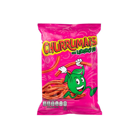 Churrumais con Limoncito, mexikanische Maissnacks mit würziger Limettengeschmack, 165g Packung.