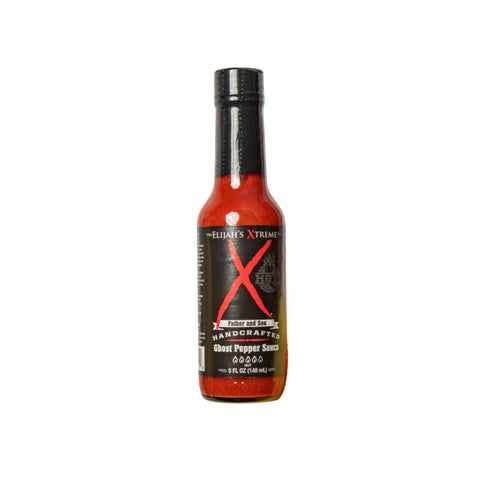 Elijah's Xtreme Ghost Pepper Sauce, 148ml, handgemachte scharfe Soße mit Ghost Pepper und ausgewogenem Geschmack.