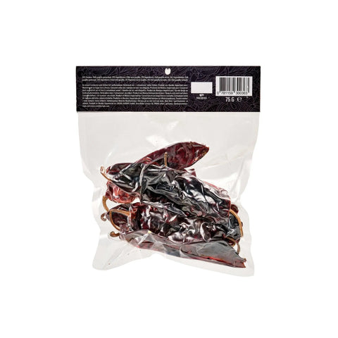 Getrocknete Habanero Chili von Xatze, 30g im wiederverschließbaren Beutel. Extra scharf, ideal zum Würzen und Marinieren feuriger Gerichte.