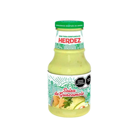 Herdez Salsa de Guacamole, 240g, cremige Guacamole-Salsa mit Avocado und mildem Geschmack, ideal als Dip.