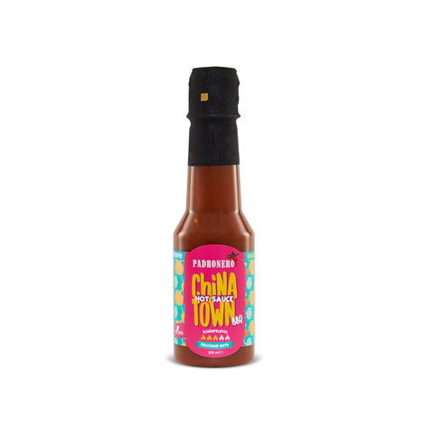 Padronero Chinatown BBQ Hot Sauce, 200ml, pikante BBQ-Sauce mit asiatischen Aromen und scharfer Note.