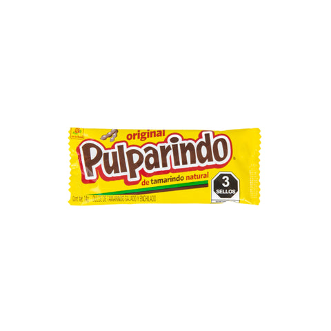 Pulparindo Original Tamarind Candy, 14g, mexikanisches Süßigkeit aus Tamarinde mit süß-saurer und würziger Note.