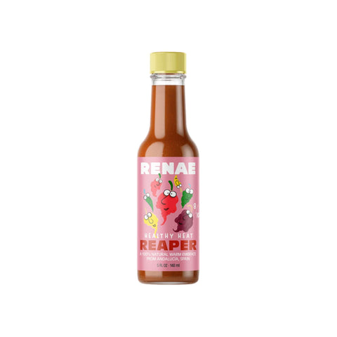 Renae Healthy Heat Reaper Hot Sauce, 148ml, scharfe Sauce mit Carolina Reaper und natürlichen Zutaten, 8/10 Schärfegrad.