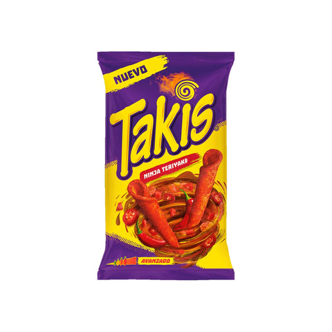 Takis Ninja Teriyaki Chips, 280g, knusprige Tortilla-Chips mit würzig-süßer Teriyaki-Geschmacksrichtung, perfekt für Snacks.