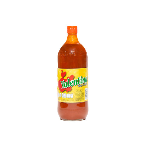 Valentina Salsa Picante Extra Hot, 1 Liter, mexikanische Soße mit intensiver Schärfe und würzigem Geschmack.