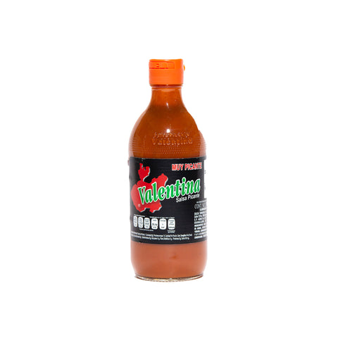 Valentina Salsa Picante Muy Picante, 370ml, authentische mexikanische scharfe Soße mit intensiver Chili-Schärfe.