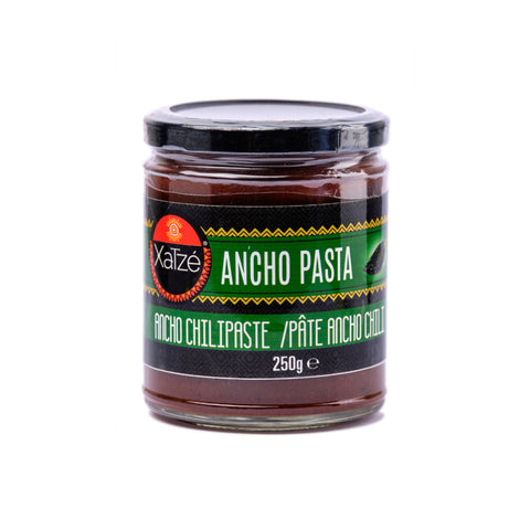 Xatze Ancho Pasta, 250g, Chilipaste aus Ancho-Chilis für mexikanische Gerichte und Saucen.